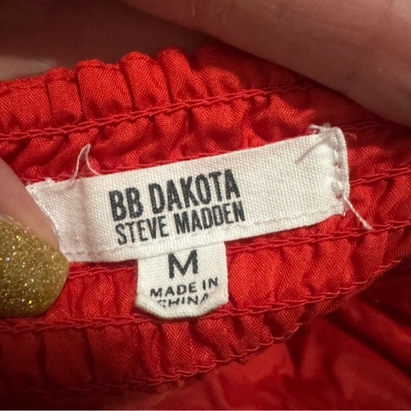 BB Dakota by Steve Madden Red Ready Or Yacht Maxi Dress Sleeveless Size M - Picture 5 of 11